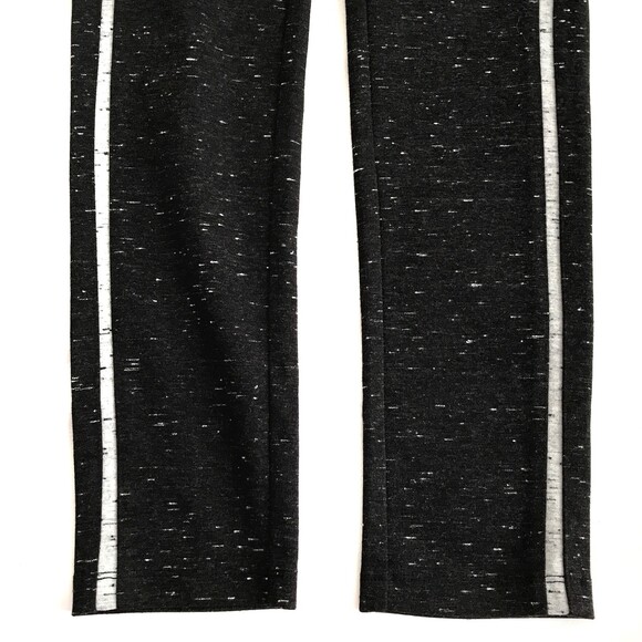 SOLD!!  Lou & Grey Small Heather Black Speckled Stripe Leggings - Picture 5 of 11